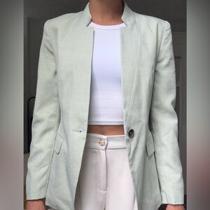 Zara Light Green Blazer